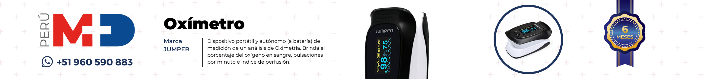 Conoce el oxímetro JUMPER. Un dispositivo autónomo de medición y análisis de oximetría e índice de perfusión.